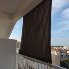 CAINZサンシェード2m×2mの2枚とスダレ9つと細棒4本の画像