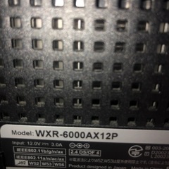 WXR6000AX12Ｐ ルームwi -FIの画像