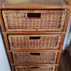 収納ラック　収納かご　4段の画像