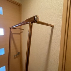 ベルメゾン  ピンクゴールド 室内洗濯物干しの画像