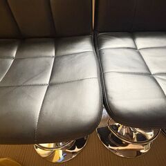 カウンターチェア おしゃれ バーチェア 回転（３脚）の画像