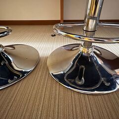 カウンターチェア おしゃれ バーチェア 回転（３脚）の画像