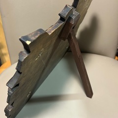 木製フォトフレーム葉の彫刻の画像