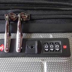 【本日限定】おしゃれ軽量 キャリーケース80L✅拡張まち＋ドリンクH付きの画像