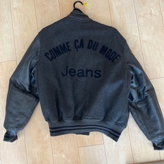 スタジャン　レザー　コムサイズムの画像