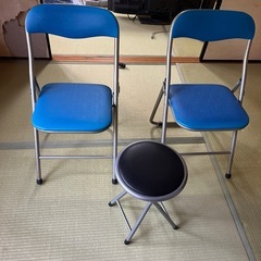 折り畳みパイプ椅子セットの画像