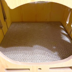 定価6100円✨️ 美品 猫ハウス キャットハウス ボックス 木製 猫ベッドの画像