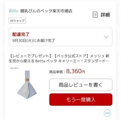 【ほぼ新品】Bettaベッタ キャリーミー！メッシュ スリングの画像