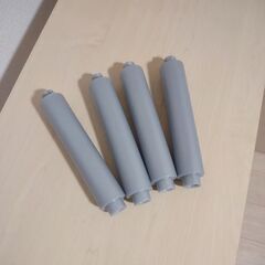 収納棚(キャスター付き・脱着可能、ストッパー付き)　サイズ(写真の状態で) : 横幅70 × 奥行35 × 高さ81cm　短めのポール4本付きなので、アレンジ可能の画像