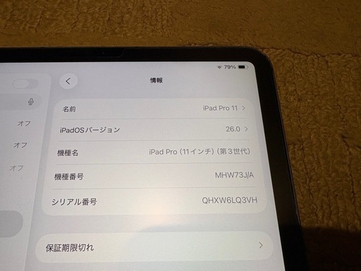 iPad Pro 11インチ 第3世代 256GB　訳あり