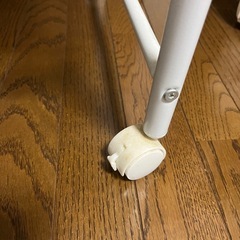 キッチンワゴン スチール・木製 ホワイトの画像