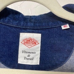 ⭐️早い者勝ち！美品！⭐️ダントン　デニムジャケット　丸襟　40 Lサイズの画像