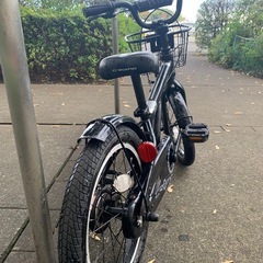 クロモ　16インチ　子ども自転車　カゴ付きの画像