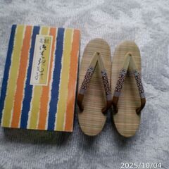 新品、和草履、M寸の画像