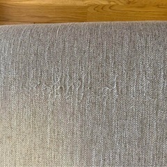 ニトリの布張りカウチソファ「NポケットA1N ロータイプ DR-BE」の画像
