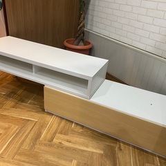 再掲！変形できるテレビ台　100-150㎝　L字にも斜めにも！の画像
