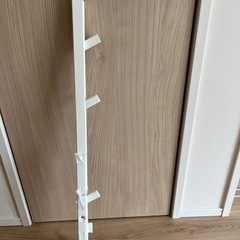 山崎実業　スリムハンガーラック　白の画像