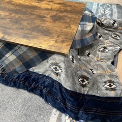 ⭐ニトリ こたつ 4点セット（本体・掛け布団・敷布団・アクセントカバー）⭐の画像