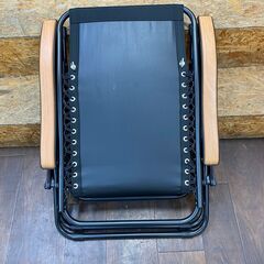 ジ450/ リクライニングチェア 折りたたみ 椅子 おしゃれ 一人用 無段階 角度調整 ハイバック ハンモック サウナ 整い椅子 ヘッドレスト欠品 キャンプ ブラックの画像