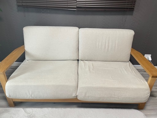無印良品　ソファ本体木製フレーム&カバー付き