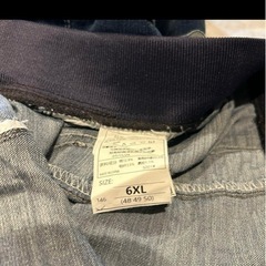 大きいサイズ　6XLデニムパンツの画像