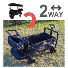 未使用　屋根付きキャリーワゴン　ペットカートの画像