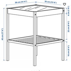 IKEAサイドテーブルの画像
