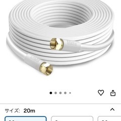 テレビアンテナ線20m (2025年2月購入)の画像