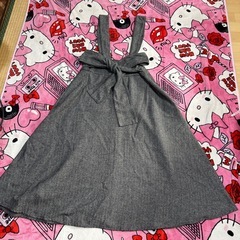 ハイウエスト 吊りロングスカートの画像