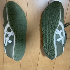 アシックス安全靴　レディース　JSAA A種 オリーブグリーン スニーカーの画像