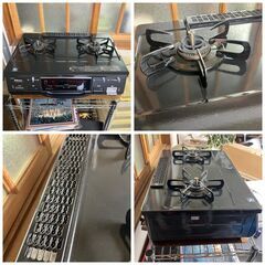 【プロパンガス】【LPガス専用】ガステーブル ガスコンロ 2口 パロマ製 使用感少ない良品 2013年製の画像