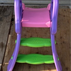 キッズすべり台 ピンクの画像