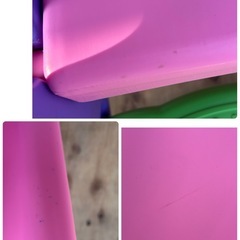 キッズすべり台 ピンクの画像