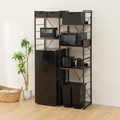 ニトリ　家電ラック　TA001 ブラックの画像