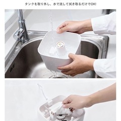 加湿器 6L 大容量 ハイブリッド加湿器 4重除菌 次亜塩素酸水対応の画像