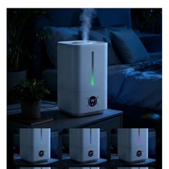 加湿器 6L 大容量 ハイブリッド加湿器 4重除菌 次亜塩素酸水対応の画像