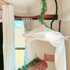 ハーブテント　支柱　テント　傘　鍋　テーブル　椅子　セットの画像