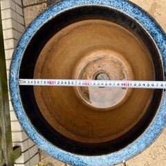 【取引中
】美しいブルーの陶器植木鉢の画像