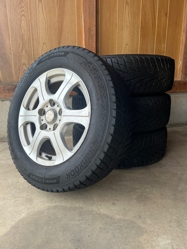 中古スタッドレスタイヤホイール付き195/65R15 95T 履き替え無料2024
