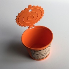 【新品】アンティーク缶風ミニ容器　鉢カバー／小物入れ等（ミニ観葉6cmポットサイズ）の画像