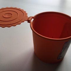 【新品】アンティーク缶風ミニ容器　鉢カバー／小物入れ等（ミニ観葉6cmポットサイズ）の画像