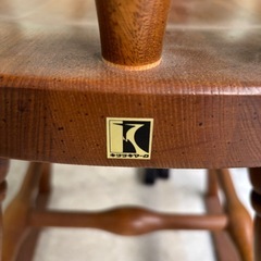 ✨飛騨産業 キツツキマーク✨ ダイニングチェア 1脚 木製 椅子の画像