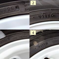 アルトラパン純正ホイール＋スタッドレス DUNLOPWinterMax WM02 155/65R14 2020年製造×4本セットの画像