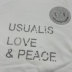 USUALIS スパンコール長袖カットソーの画像