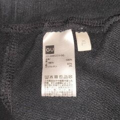 ★ GU ジーユー スウェットイージーパンツ(股下68cm) 黒/ブラック色 WOMEN/レディースＸＬの画像