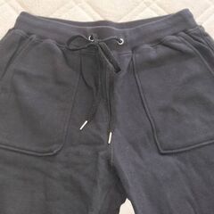 ★ GU ジーユー スウェットイージーパンツ(股下68cm) 黒/ブラック色 WOMEN/レディースＸＬの画像