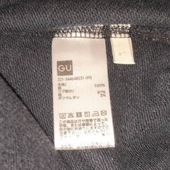 ★ GU ジーユー スウェットジョガーパンツ(股下67cm) 黒/ブラック色 WOMEN/レディースＬ 221-344648の画像