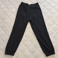 ★ GU ジーユー スウェットジョガーパンツ(股下67cm) 黒/ブラック色 WOMEN/レディースＬ 221-344648の画像