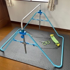 折りたたみブランコ鉄棒 3way 子供用 吊り輪 NONAKA WORLD 野中製作所 室内遊具の画像