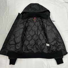 【取りに来て下さる方】 ALPHA TA1468-082 ブラックカモフラ ミリタリー ジャケット Sの画像